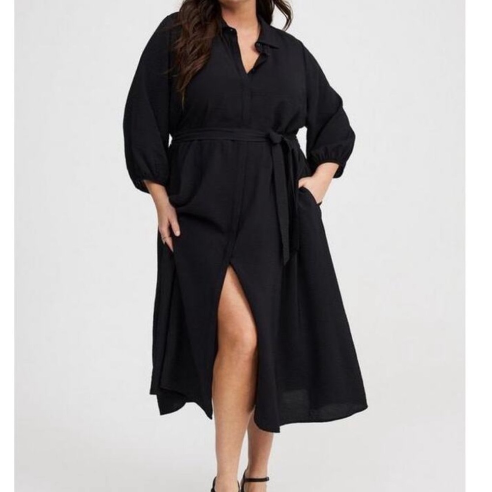 Torrid Black 3/4 Sleeve Dress NWT